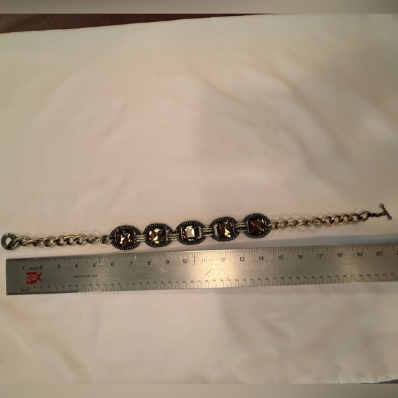 Cara Couture Gold and Tan Statement Necklace with Medallions - Picture 3 of 4